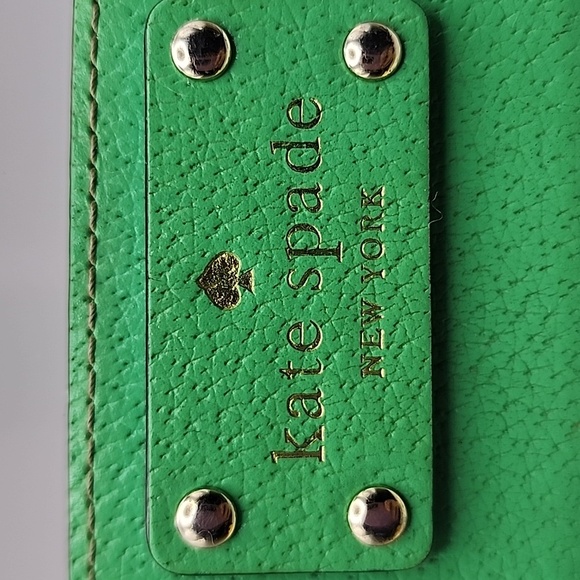 Kate Spade Green Leather Card Holder - Picture 3 of 10